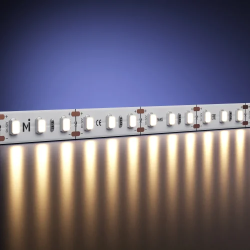 Светодиодная лента 12В 2835 9,6Вт/м 3000К 5м IP 20 201031 Maytoni цвет LED тёплый белый 3000K, световой поток 1010Lm фото 3