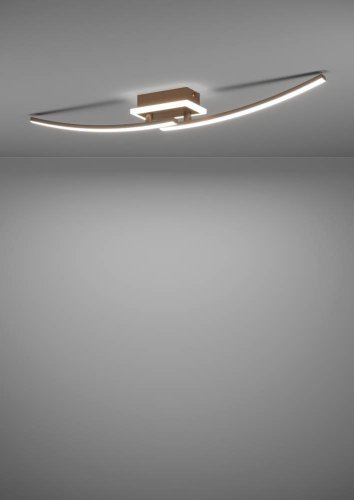 Светильник потолочный LED Lungolago 901219 Eglo бронзовый на 1 лампу, основание бронзовое в стиле современный хай-тек фото 7