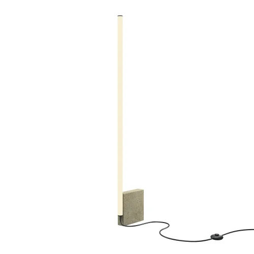 Торшер LED Solid MOD277FL-L24GR3K Maytoni белый на 1 лампу, основание серое в стиле современный хай-тек минимализм 