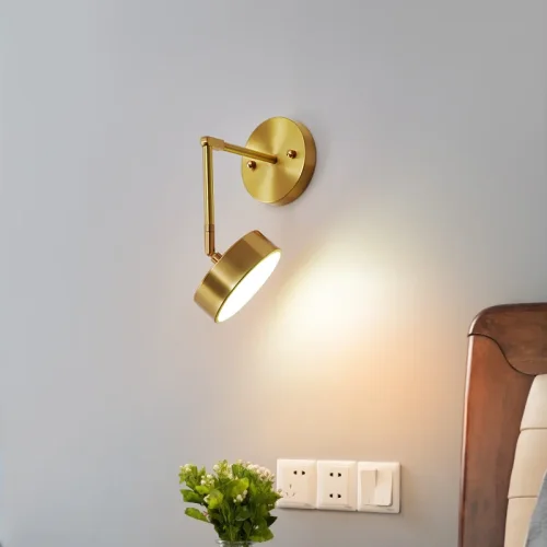 Настенный светильник LED TENN WALL 167377-26 ImperiumLoft латунь на 1 лампу, основание латунь в стиле современный фото 2