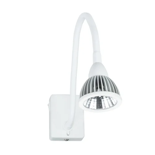 Бра с выключателем LED  A4107AP-1WH Arte Lamp белый на 1 лампа, основание белое в стиле современный гибкая ножка