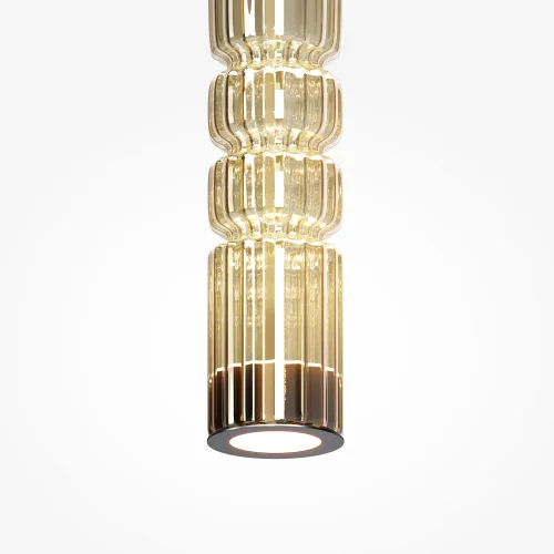 Светильник подвесной LED Ordo MOD272PL-L12BS3K Maytoni латунь 1 лампа, основание латунь в стиле современный трубочки фото 5