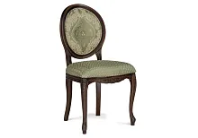 Деревянный стул Инои soprano nefrit / ромб / миланский орех старение 543594 Woodville, зелёный/ткань, ножки/массив бука дерево/орех, размеры - ****520*540