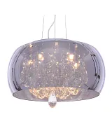 Светильник подвесной Tosso LDP 8066-500 GY Lumina Deco хром прозрачный 6 ламп, основание хром в стиле современный 