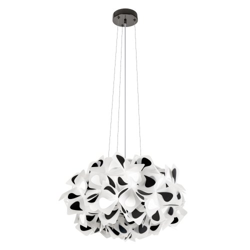 Люстра подвесная Слизия / Clizia 10595/530 Black LOFT IT чёрная белая на 3 лампы, основание в стиле Люстра подвесная Слизия / Clizia 10595/530 Black LOFT IT чёрная белая на 3 лампы, основание в стиле
