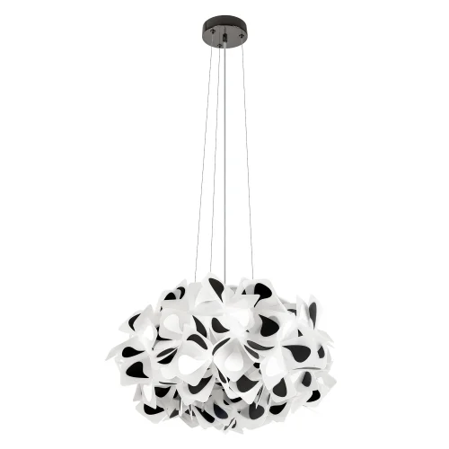 Люстра подвесная Слизия / Clizia 10595/530 Black LOFT IT белая чёрная на 3 лампы, основание в стиле современный арт-деко Люстра подвесная Слизия / Clizia 10595/530 Black LOFT IT белая чёрная на 3 лампы, основание в стиле современный арт-деко