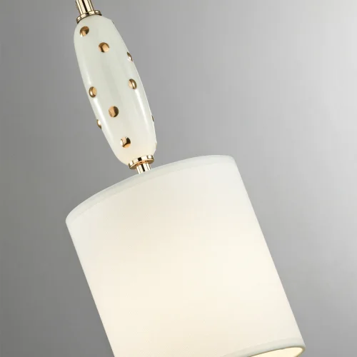 Светильник подвесной Pollen 5423/1 Odeon Light белый 1 лампа, основание золотое в стиле современный  фото 5