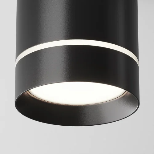 Светильник накладной LED Orlo C085CL-9W4K-B Maytoni чёрный 1 лампа, основание чёрное в стиле современный хай-тек круглый фото 3