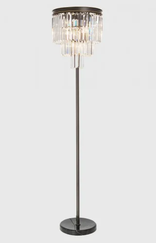 Торшер Мартин CL332991 Citilux  прозрачный 9 ламп, основание коричневое венге в стиле классический современный лофт
