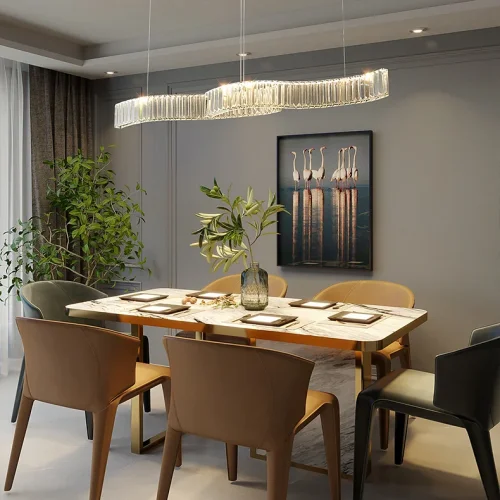 Светильник подвесной BERTOLDA LONG B Chrome 220716-23 ImperiumLoft прозрачный на 2 лампы, основание хром в стиле современный фото 10