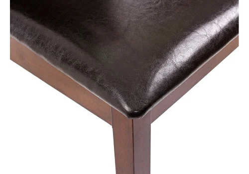 Деревянный стул Luiza dirty oak / dark brown 1995 Woodville, коричневый/искусственная кожа, ножки/дерево/коричневый, размеры - ****430*520 фото 9