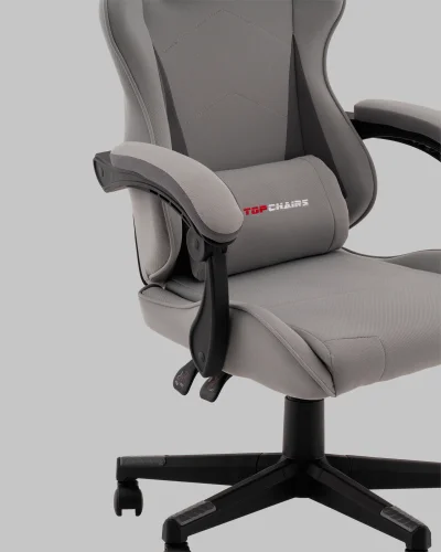 Кресло спортивное TopChairs Phantom, ткань, серый УТ000039474 Stool Group, серый/текстиль, ножки/полимер/чёрный, размеры - 1170*1270**** фото 8