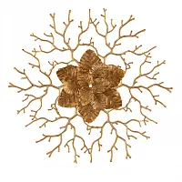 Люстра потолочная Милано-3 23312.850.7.G9 IB Артемилано бронзовая на 7 ламп, основание бронзовое в стиле флористика современный ветви