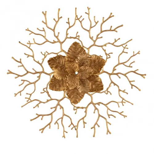 Люстра потолочная Милано-3 23312.850.7.G9 IB Артемилано бронзовая на 7 ламп, основание бронзовое в стиле флористика современный ветви