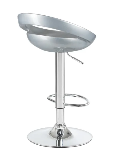 Стул барный набор 2 шт. SET-2 1010-LM DISCO, цвет сиденья серебрянный металлик, цвет основания хром Dobrin, /полимер, ножки/металл/хром, размеры - 790*1000***470*440 фото 5