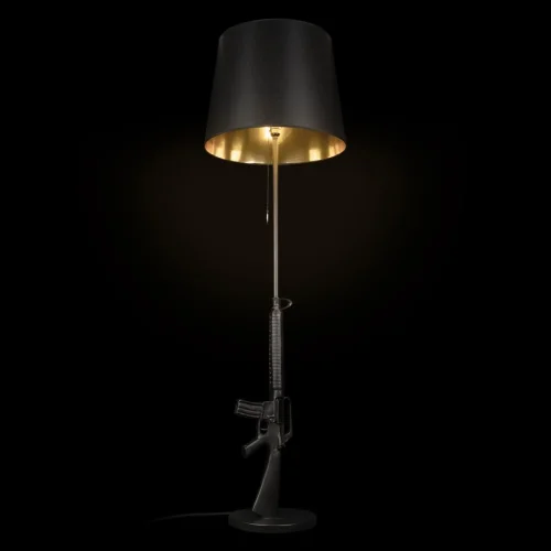 Торшер Arsenal 10136/F Dark grey LOFT IT антрацит серый на 1 лампу, основание чёрное в стиле арт-деко фото 2