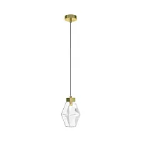 Светильник подвесной Coctail time MOD325PL-01G Maytoni прозрачный 1 лампа, основание золотое в стиле арт-деко современный 
