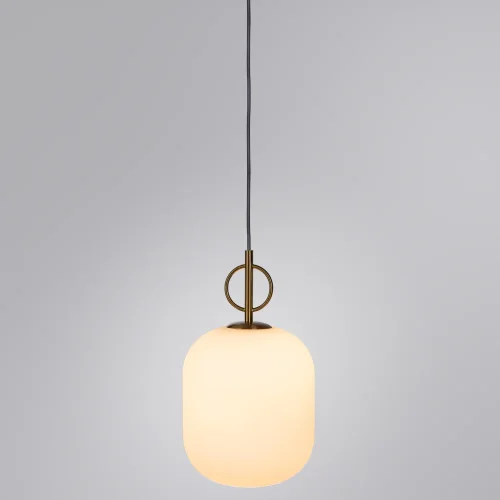 Светильник подвесной Botein 5014/18 SP-1 Divinare белый 1 лампа, основание бронзовое в стиле современный  фото 2