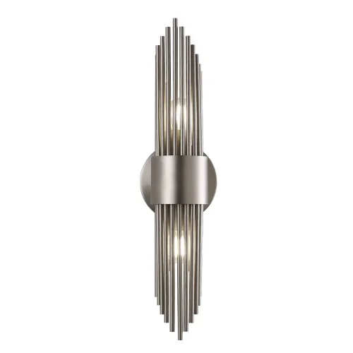 Бра RUDOLFO AP2 NICKEL Crystal Lux никель на 2 лампы, основание никель в стиле современный  фото 2