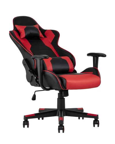Кресло спортивное TopChairs Diablo, красное УТ000004576 Stool Group, красный/экокожа, ножки/металл/чёрный, размеры - ****640*530 фото 8