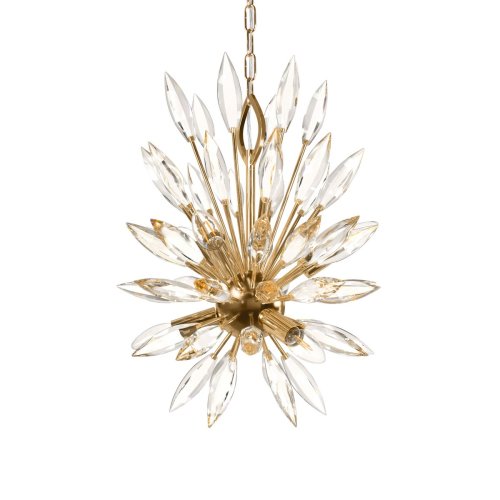 Люстра подвесная Splash 10418/6 LOFT IT прозрачная на 6 ламп, основание золотое в стиле современный капли ветви фото 3 Люстра подвесная Splash 10418/6 LOFT IT прозрачная на 6 ламп, основание золотое в стиле современный капли ветви фото 3