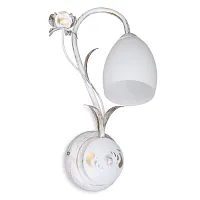 Бра V1538/1A Vitaluce белый на 1 лампу, основание белое в стиле современный 