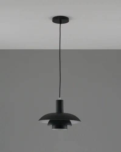 Светильник подвесной Pescara V10659-1P Moderli чёрный 1 лампа, основание чёрное в стиле современный скандинавский лофт  фото 2