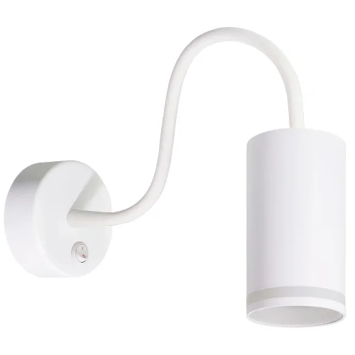Бра с выключателем Imai A2266AP-1WH Arte Lamp белый на 1 лампу, основание белое в стиле современный гибкая ножка для чтения