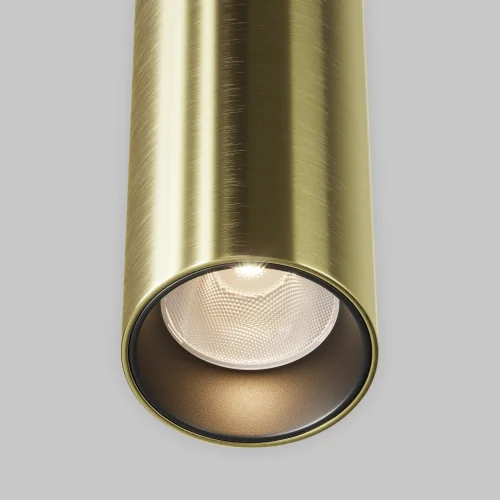 Светильник подвесной LED Jelly P105PL-12W3K-BS Maytoni латунь на 1 лампу, основание чёрное в стиле классический современный хай-тек трубочки фото 2