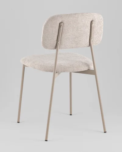 Стул Chao, серый, серые ножки, 2шт./уп. УТ000039975 Stool Group, серый/рогожка, ножки/металл/серый, размеры - *780**** фото 4