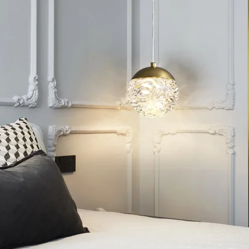 Светильник подвесной VERENA 208553-23 ImperiumLoft прозрачный на 1 лампу, основание латунь в стиле современный фото 6 Светильник подвесной VERENA 208553-23 ImperiumLoft прозрачный на 1 лампу, основание латунь в стиле современный фото 6