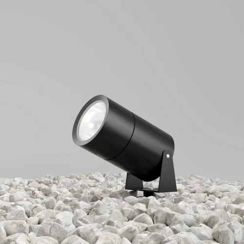 Прожектор LED Bern O050FL-L15GF3K Maytoni уличный IP65 графит на 1 лампу, плафон графит в стиле хай-тек современный LED