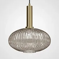 Светильник подвесной Ferm Living chinese lantern С Brass / Amber 189729-26 ImperiumLoft янтарный 1 лампа, основание латунь в стиле современный лофт 