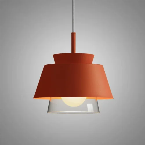 Светильник подвесной SOTA Оранж 178020-26 ImperiumLoft оранжевый 1 лампа, основание чёрное в стиле современный 