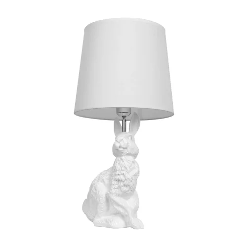 Настольная лампа Раббит (Rabbit) 10190 White LOFT IT белая на 1 лампу, основание белое смола в стиле современный животные