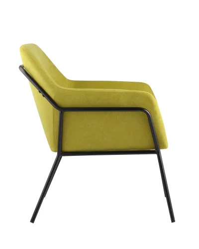 Кресло Шелфорд, травяной УТ000001792 Stool Group, зелёный/ткань, ножки/металл/чёрный, размеры - ****660*680мм фото 4