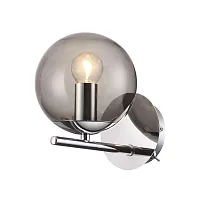 Бра Sierra 4454/1WS Lumion серый 1 лампа, основание хром в стиле современный хай-тек 