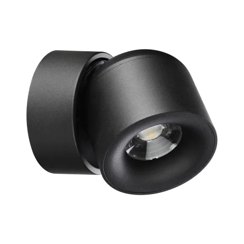 Светильник накладной LED Gesso 358809 Novotech чёрный 1 лампа, основание чёрное в стиле современный круглый фото 4