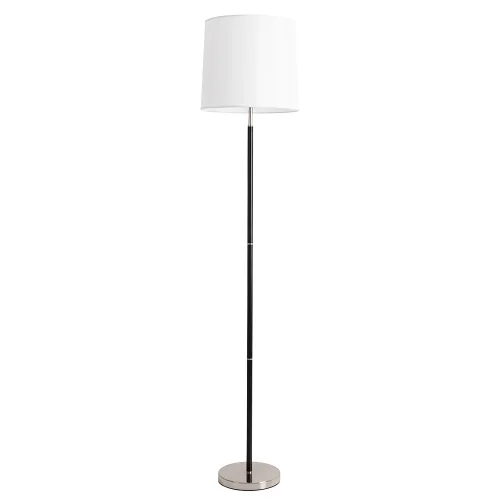 Торшер Rodos A2589PN-1SS Arte Lamp белый на 1 лампу, основание матовое серебро в стиле современный 