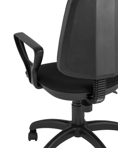 Кресло компьютерное престиж черное УТ000025953 Stool Group, чёрный/ткань, ножки/пластик/чёрный, размеры - ****620*590 фото 3