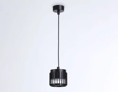 Светильник подвесной TN71171 Ambrella light чёрный 1 лампа, основание чёрное в стиле хай-тек современный  фото 2