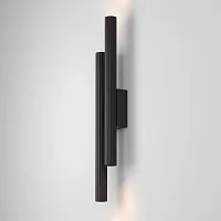 Бра LED Calipso C082WL-24W2.7K-B Maytoni чёрный на 1 лампу, основание чёрное в стиле современный хай-тек трубочки