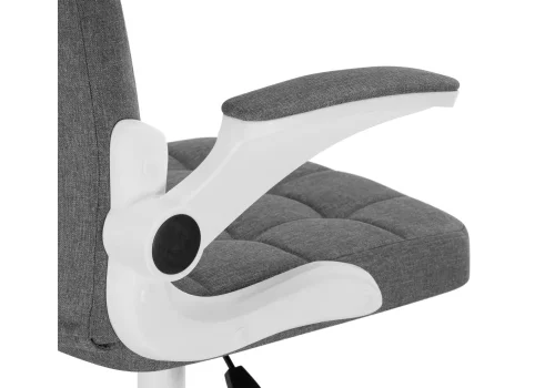 Компьютерное кресло Elga gray / white 15608 Woodville, серый/ткань, ножки/пластик/белый, размеры - *1040***630*590 фото 7