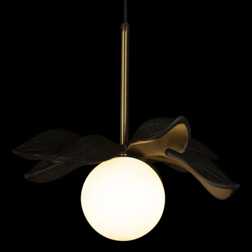 Светильник подвесной Monro 10213/A Black LOFT IT белый 1 лампа, основание золотое в стиле современный  фото 4