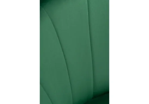 Стул на металлокаркасе Логан зеленый / черный 542625 Woodville, зелёный/велюр, ножки/металл/чёрный, размеры - ****480*520 фото 7