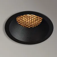 Светильник точечный Ducre A8093PL-1BK Arte Lamp чёрный на 1 лампу, основание чёрное в стиле современный круглый
