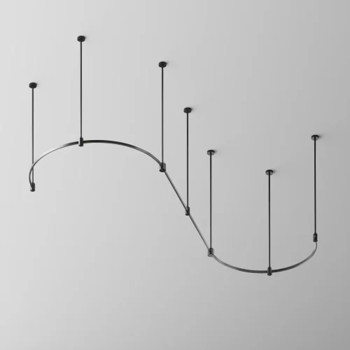 Шинопровод полукруг 800мм Magnetic trаck system Flarity TRX154-SR-D800-B Maytoni чёрный в стиле для светильников серии Magnetic trаck system Flarity шинопровод flarity магнитная фото 4