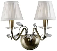 Бра  378-501-02 Velante белый 2 лампы, основание бронзовое белое в стиле классический 