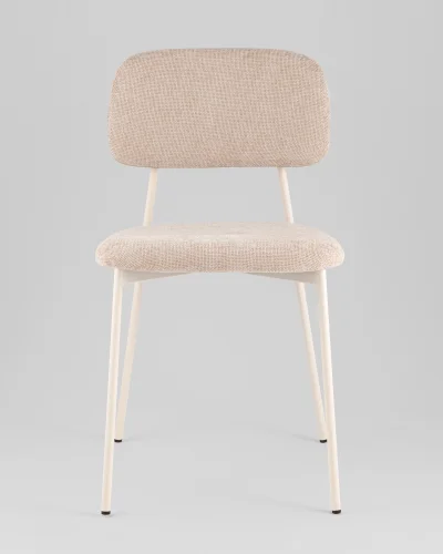 Стул Chao, бежевый, бежевые ножки, 2шт./уп. УТ000039974 Stool Group, бежевый/рогожка, ножки/металл/бежевый, размеры - *780**** фото 7