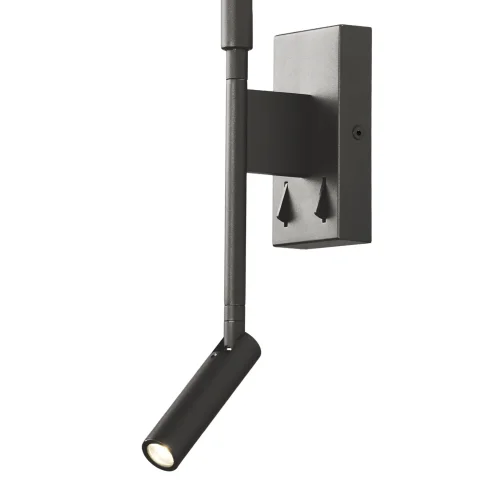 Бра с выключателем LED Torch 6703 Mantra чёрный на 1 лампа, основание чёрное в стиле современный хай-тек  фото 3